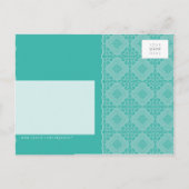 VOLWASSEN VERJAARDAG UITNODIGING:: sierlijk patter Uitnodiging Briefkaart (Achterkant)