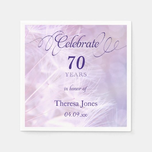 Volwassen verjaardagsfeest standaard cocktail serv servet (Voorkant)