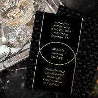 Volwassen verjaardagsfeestje Alle Leeftijd Zwart e