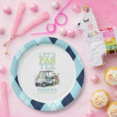 Volwassen verjaardagsfeestje golf gepersonaliseerd papieren bordje (Feest)