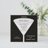 Volwassen Verjaardagsfeestje Toast Kaart (Staand voorkant)