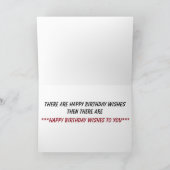 **VOLWASSEN VERJAARDAGSWENSEN** EN  DARN FUNNY! KAART (Binnen)