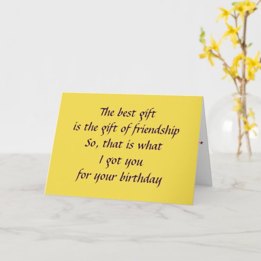 **VOLWASSEN VERJAARDAGSWENSEN** EN  DARN FUNNY! KAART (Gele Bloem)