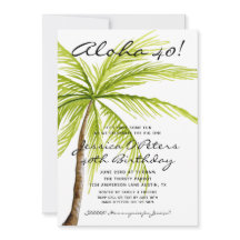 Volwassen verrassing 40e verjaardag Tropische Aloh