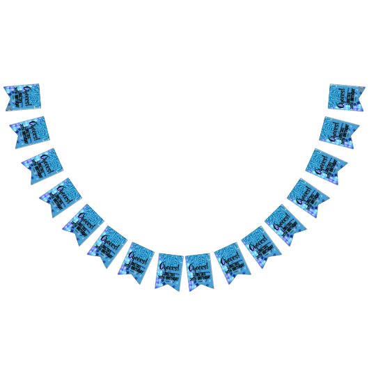 Volwassen Verrassing Verjaardag Bunting Flag Blauw Vlaggetjes (Alle)