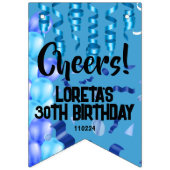 Volwassen Verrassing Verjaardag Bunting Flag Blauw Vlaggetjes (Tweede vlag)