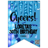 Volwassen Verrassing Verjaardag Bunting Flag Blauw Vlaggetjes (Eerste vlag)