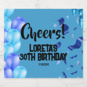 Volwassen Verrassing Verjaardag Wijnfles Etiketten (Enkel label)