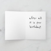 VOLWASSEN VROUW VERJAARDAG - LATEN WE UW DAG VIERE KAART (Binnen)