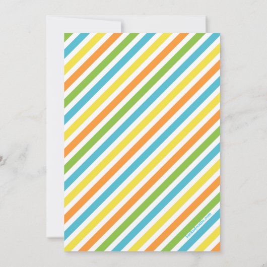 Volwassen vun in Sun Pool Party Cocktail Invitatio Kaart (Achterkant)