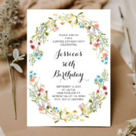 Volwassen wilde bloemen Bloemen Verjaardag Elke le Kaart