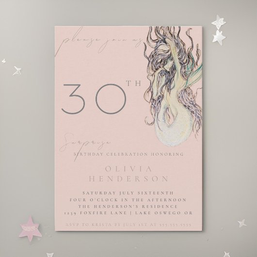 Volwassen Zeemeermin ELKE verrassing verjaardag ui