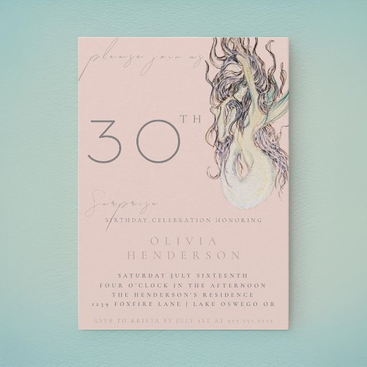 Volwassen Zeemeermin ELKE verrassing verjaardag ui