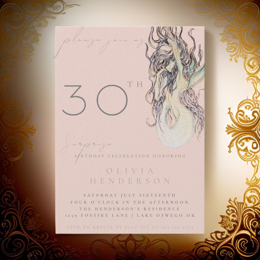 Volwassen Zeemeermin ELKE verrassing verjaardag ui