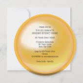 Volwassen zomercocktail, zonnige speelbal kaart (Achterkant)