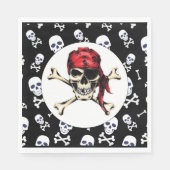 volwassen zoute piraat servet (Voorkant)