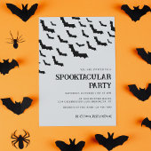 Volwassen zwart wit vleermuis spooktacular hallowe kaart