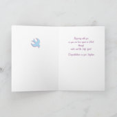 Volwassenbladige doop op blauw kaart (Binnen)