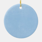 Volwassenbladige doop op blauw keramisch ornament (Achterkant)
