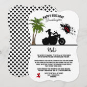 Volwassendochter Birthday Uitnodiging (Voorkant / Achterkant)