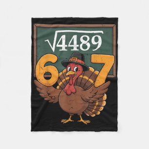 Volwassene 67 Vierkantswortel 4489 Turkije Wiskund Fleece Deken