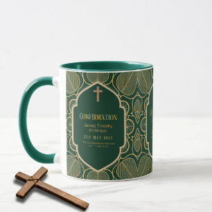 Volwassene BEVESTIGING Cadeau Blauw Goud Man of Vr Mok