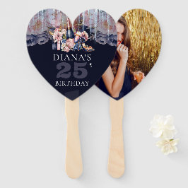 Volwassene elk jaar verjaardag foto gepersonalisee handwaaier