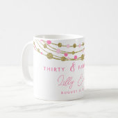 Volwassene Grote Verjaardag Mok (Voorkant links)