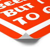 Volwassene Moet Weg Fun Bord Signaal Poster (Hoek)