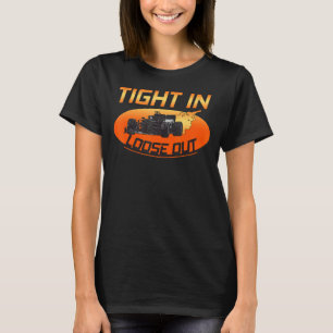 Volwassene Strak in Losse Uit Race Car Racing T T-shirt