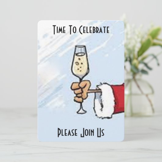 **VOLWASSENE** UITNODIGING VOOR KERSTVIERING (Staand voorkant)