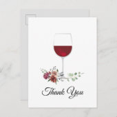 volwassene , wijn dank je kaart (Voorkant / Achterkant)