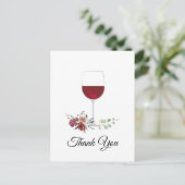 volwassene , wijn dank je kaart (Staand voorkant)