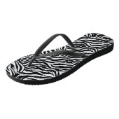 Volwassene zebraprint teenslippers (Schuin)