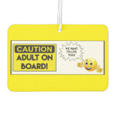 Volwassenen aan boord luchtverfrisser (Achterkant)