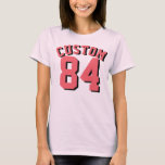 Volwassenen Bleek roze en koraal | Sport Jersey De T-shirt<br><div class="desc">Volwassenen Bleek roze en koraal | Sport Jersey Design - Womens Jersey T-Shirt</div>