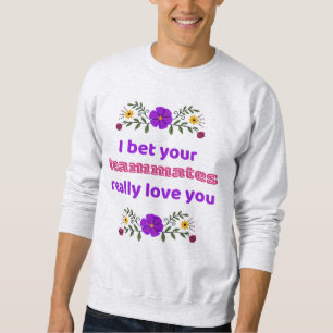 Volwassenen Crewneck Hockey Sweatshirt Teamgenoten