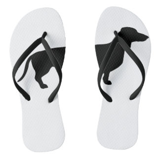 Volwassenen, Dachshund Slim Straps Teenslippers