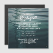 Volwassenen Doop Magnetische Kaart Uitnodiging (Voorkant / Achterkant)