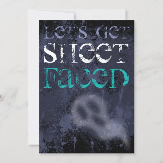 Volwassenen Drink uitnodiging van Ghodure Hallowee (Voorkant)