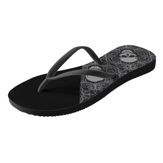 Volwassenen, dunne Teenslippers/schedels Teenslippers (Schuin)