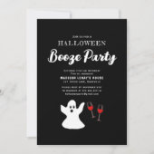 Volwassenen Funny Halloween Ghost Booze Party Kaart (Voorkant)