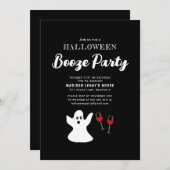 Volwassenen Funny Halloween Ghost Booze Party Kaart (Voorkant / Achterkant)