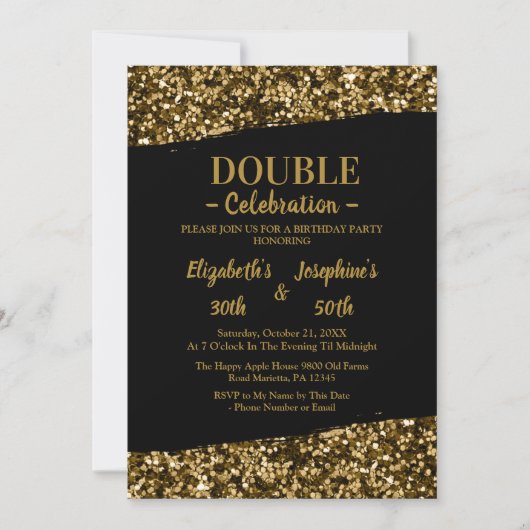 Volwassenen Gewricht   Dubbel Verjaardagsfeest | Z Kaart (Voorkant)