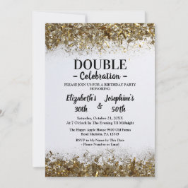 Volwassenen gezamenlijke dubbele verjaardag partij kaart