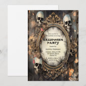 Volwassenen Gothische Uitnodiging van de Partij v (Voorkant / Achterkant)