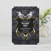 Volwassenen Halloween Feest Vintage Gotische Vampi Kaart (Staand voorkant)