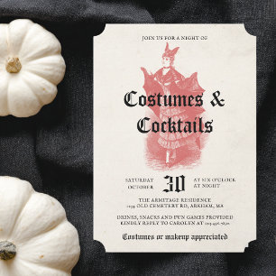 Volwassenen Halloween-feest Vintage Gotische Vleer Kaart