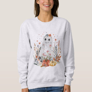 Volwassenen Halloween Grafische Geest Herfst Bloem Trui