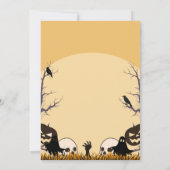 Volwassenen Halloween Party Een Niet-Zo-Enge Uitno Kaart (Achterkant)